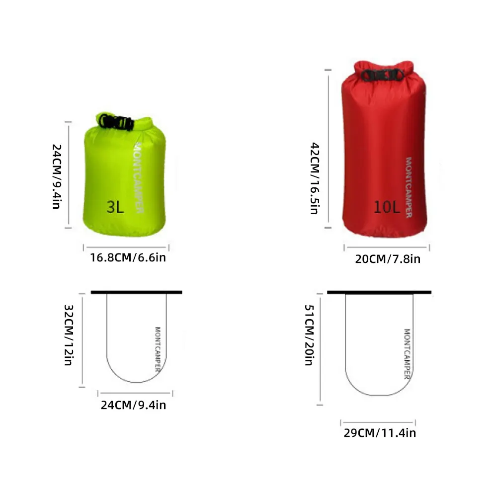 Gym Bag Nylon Lighter Outdoor Travel Bags Waterproof Bag Drift Fuctional Collect Bags 3/10L Swimming Dry Storage Outdoor Bag 2