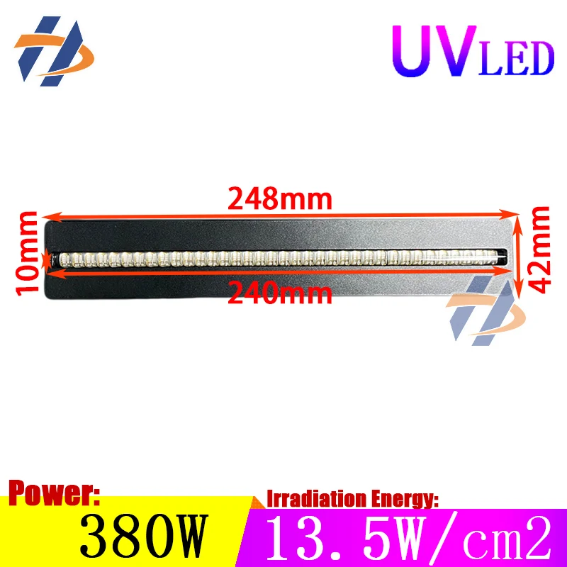 UV Flatbed Printer Konica, Ricoh G5/G6 Nozzle Oil Ink Drying Lamp, UV LED Curing Lamp, High-Power 380W 24010  Radiation Range