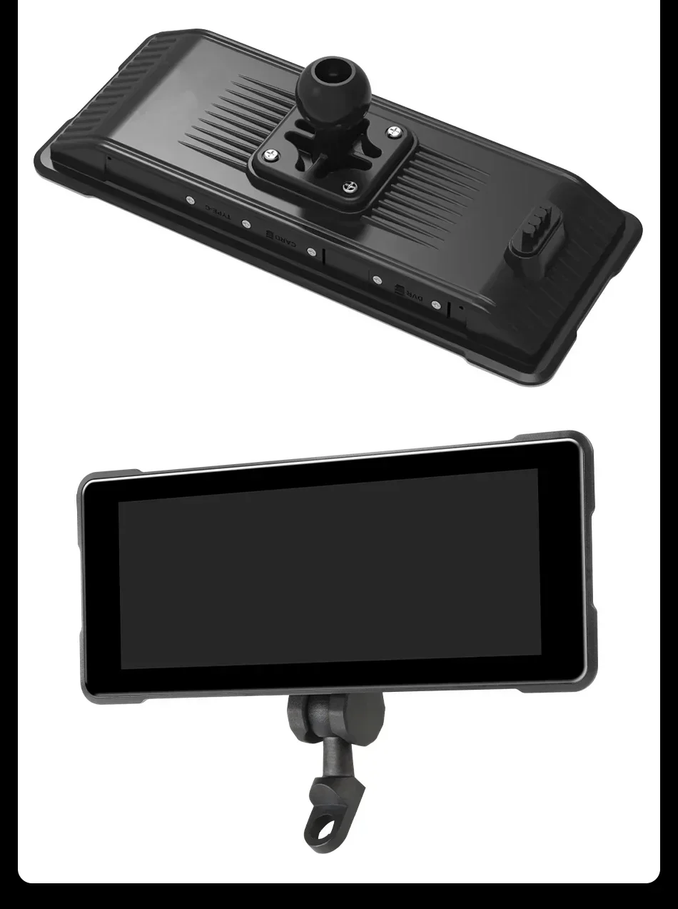 Srnubi Motorrad GPS Navigation Wasserdicht drahtlos Carplay 6,86 Zoll Bildschirm Tragbare Motorrad Android Auto Monitor DVR