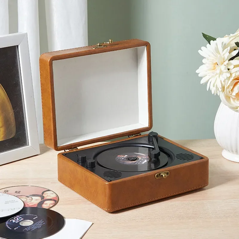 High Quality Retro CD Player Professional HiFi Portable Lossless Stereo CD Player Built-in Speaker Bluetooth USB Play