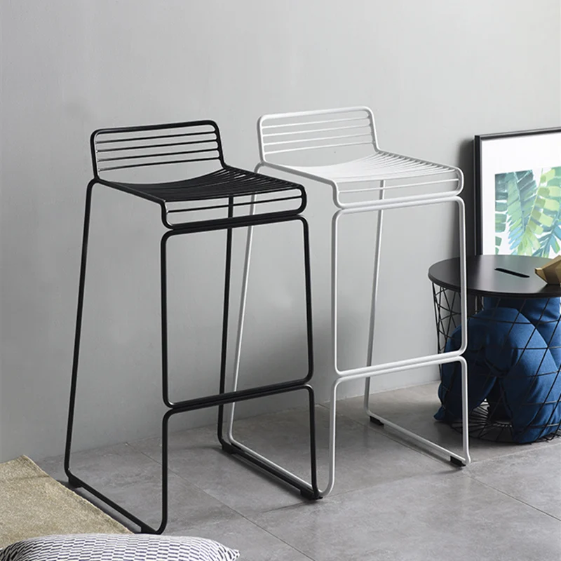 

Designer Reception Bar Stools Counter White Acrylic Reception Bar Stool Midcentury Ergonomic Taburetes De Bar Home Furniture