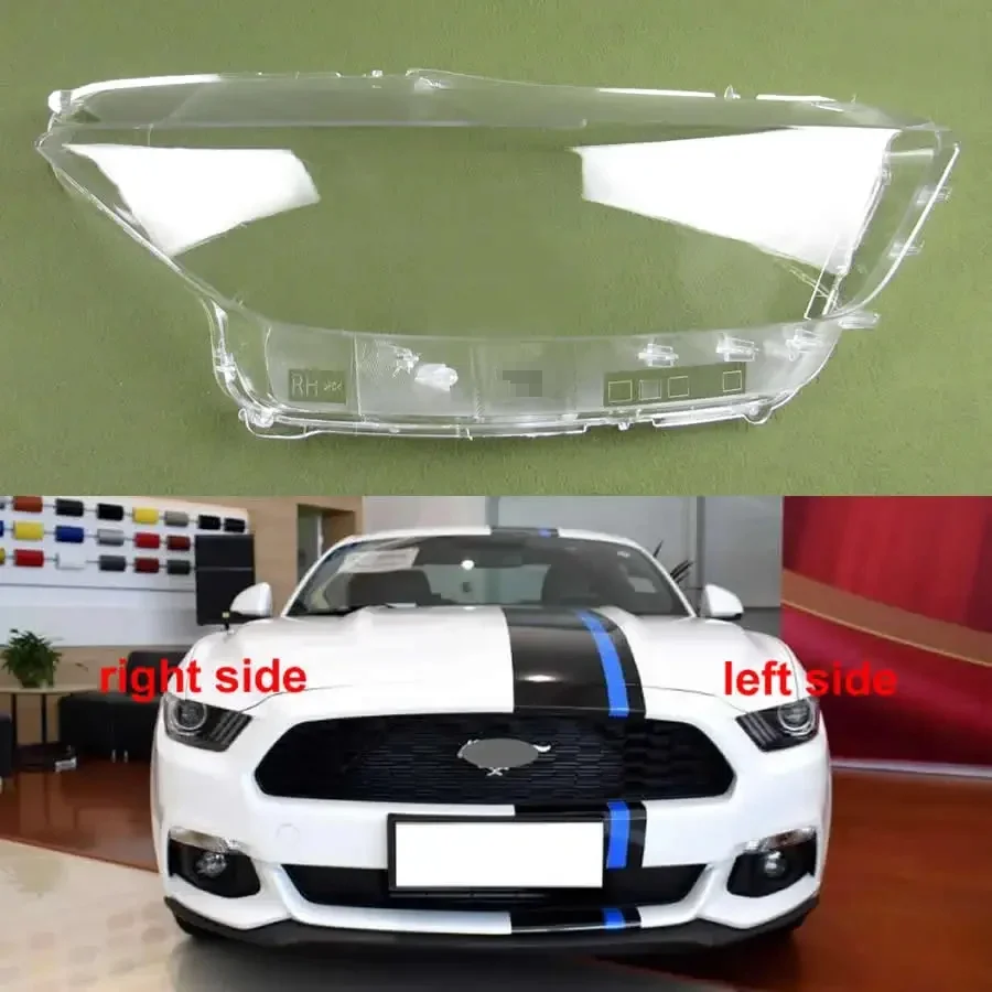 

Налобный фонарь для Ford Mustang 2014, 2015, 2016, 2017, прозрачный налобный фонарь, оболочка из оргстекла, замена оригинального абажура