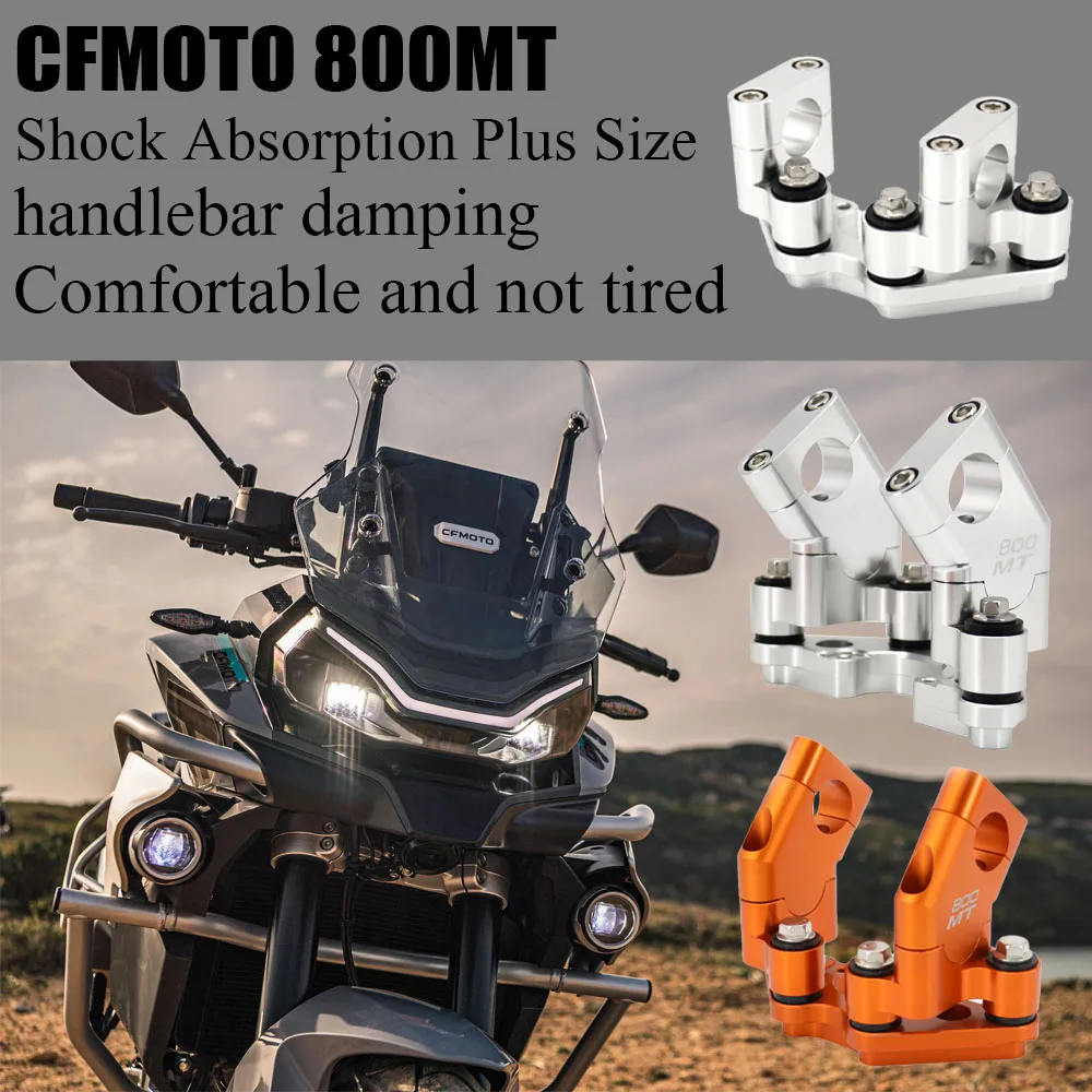 For CFMOTO 800MT 2021 2022 Motorcycle Handlebar Shock Riser Height Mount for CFMOTO 800MT license plate holder frame