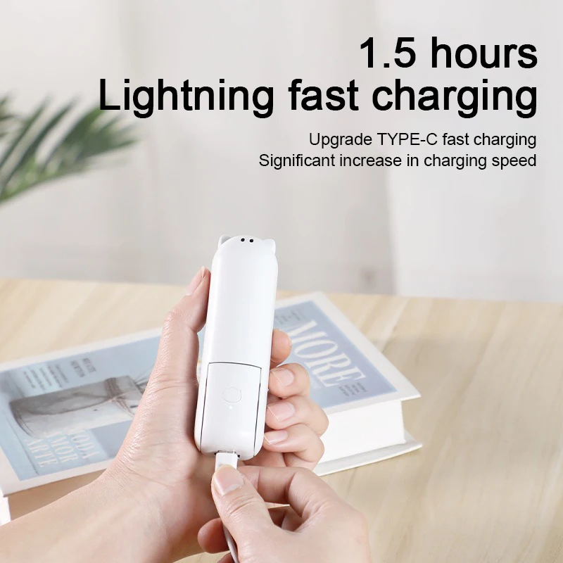 Compact Rechargeable High-Power Portable Fan with Foldable Design