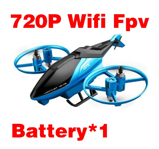 4D-M3 Mini RC Helicopter With 720P Camera HD Wifi Fpv Model Photography Professional Plane Altitude Hold Drones Toys for boysRed