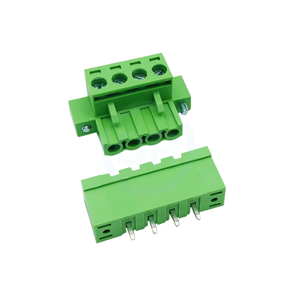 (10 Sätze)KF 2EDGKM 2EDGVM/RM 5,08 mm Steckklemmenblock 15EDGKM rechtwinkliger gerader Stift mit Ohrenschrauben Flanschbefestigung 2 ~ 24P – Detail 4