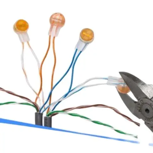 500 pcs Original UY K1 single blade two core fast Connect wiring telephone network cable terminal telecom quick connector