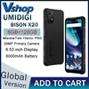 UMIDIGI BISON X20 Rugged 6GB+128GB 6.53" HD 6000mAh Battery Android 13 MediaTek Helio P60 Octa Core NFC 4G smartphone 1