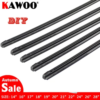 KAWOO Car Vehicle Insert Rubber Strip Wiper Blade (Refill) 8mm Soft 14" 16" 17" 18" 19" 20" 21" 22" 24" 26" 28" 1pcs Accessories 1
