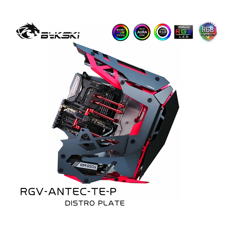 Bykski Rgv-Antec-Te-P, Piastra Distro Per Custodia Dinamometrica Antec, Kit Di Raffreddamento Ad Acqua Per Scheda D'Acqua Mod Per Dissipatore Di Calor