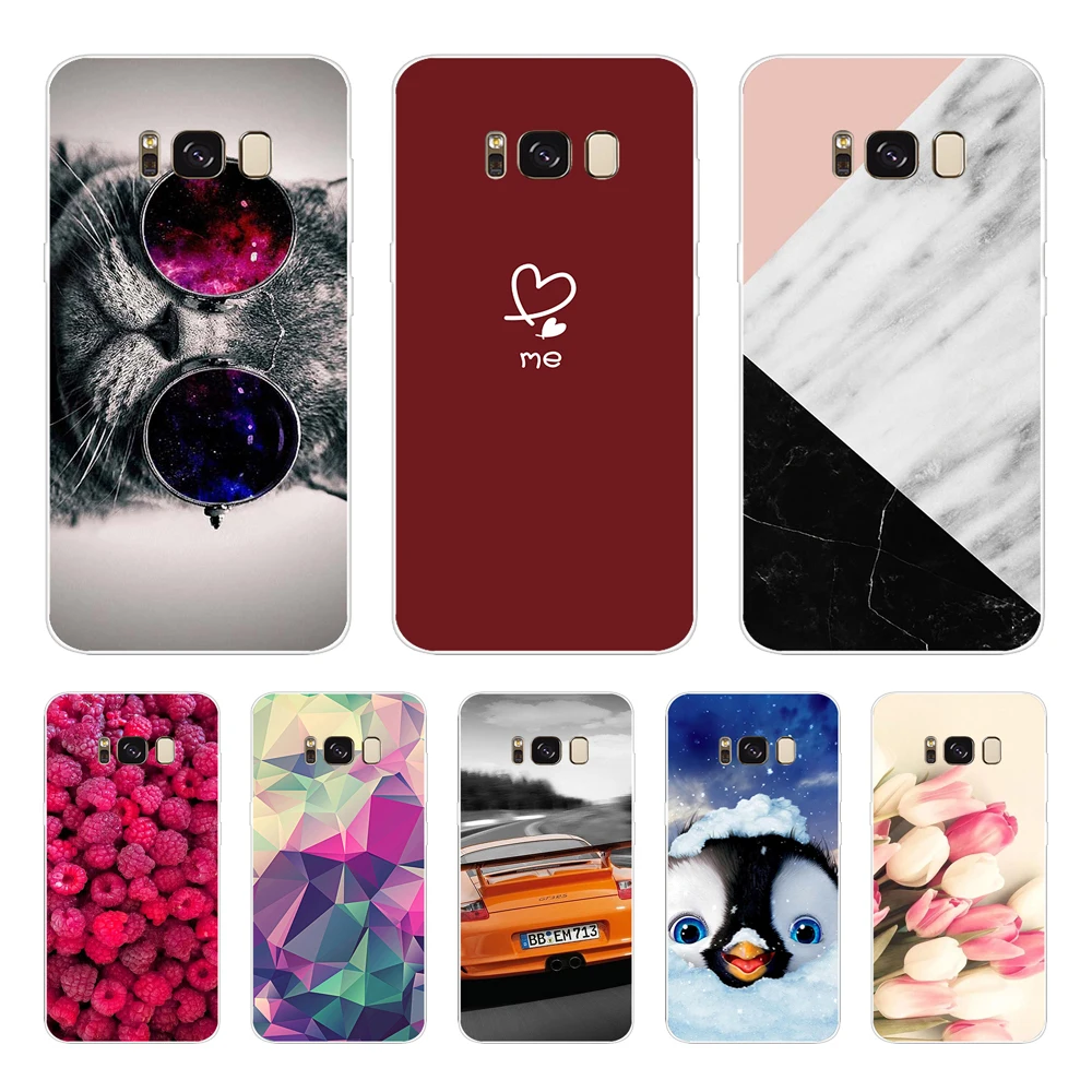 Per Samsung S 8 S8 Custodia Cover Posteriore Per Samsung Galaxy S8 Plus Custodia Cover Morbida In Silicone Tpu Fundas Coque Per Samsung S8 Custodia Pe
