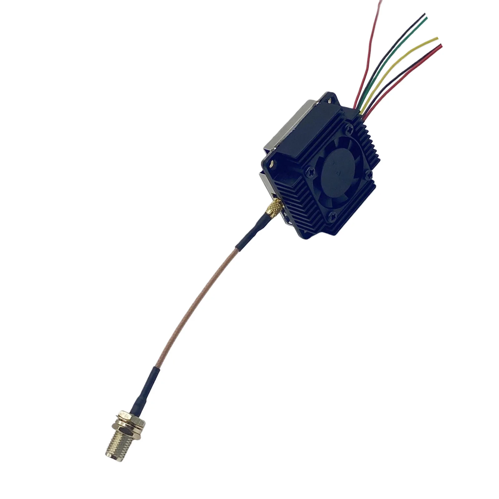 5.8G 5W 비디오 VTX 5000mW 무선 비디오 송신기 14.6-28V 드론 레이싱 액세서리용 표준 설치 인터페이스