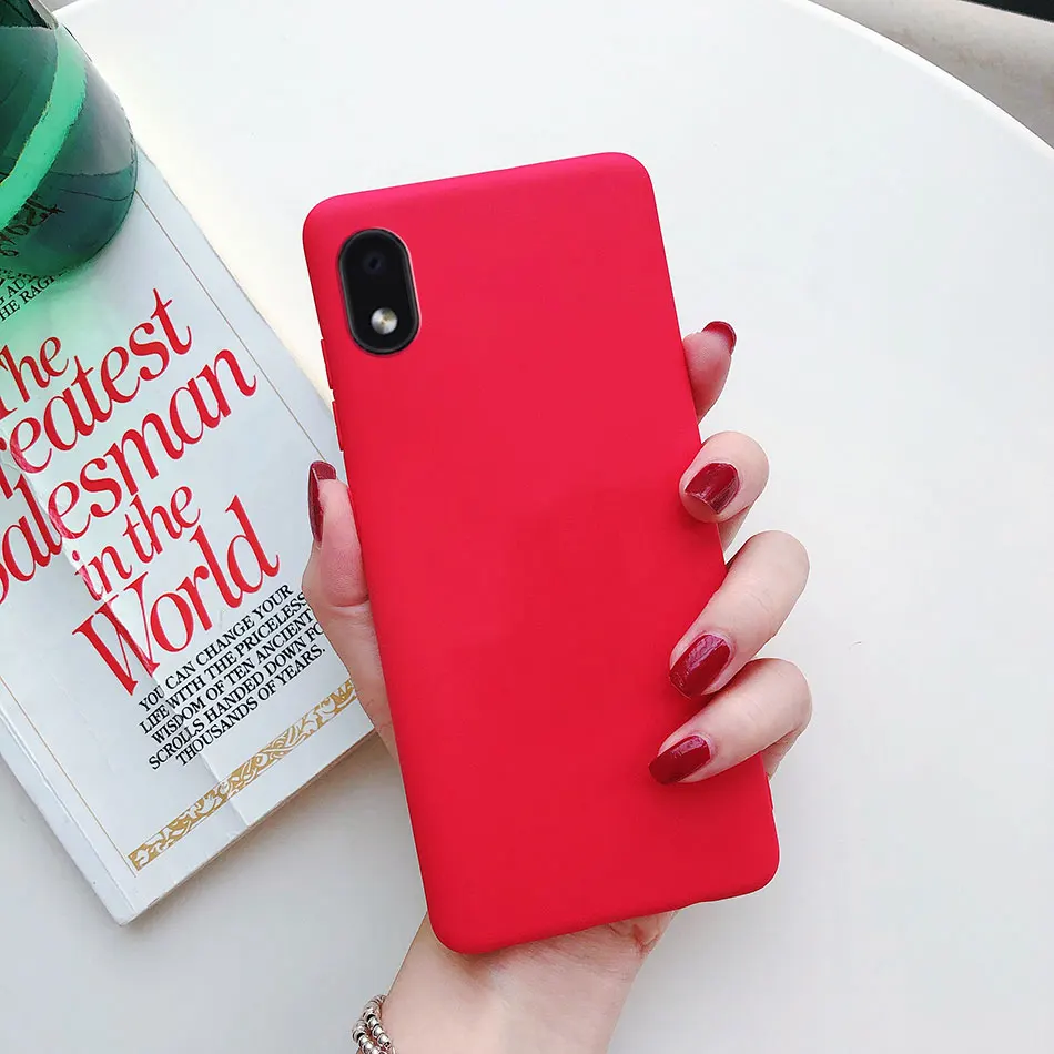 Sleek Black Matte Silicone TPU Phone Case