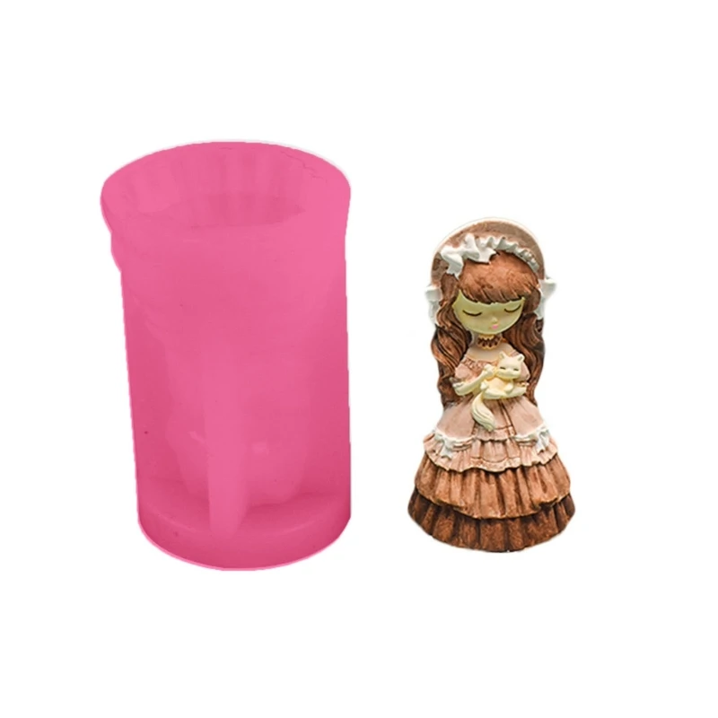 

Soap Molds Candle Mould Princess Shaped Silicone Crafts Moulds Clay Mold Silicone Material Gift for Hand-Making Lover Dropship