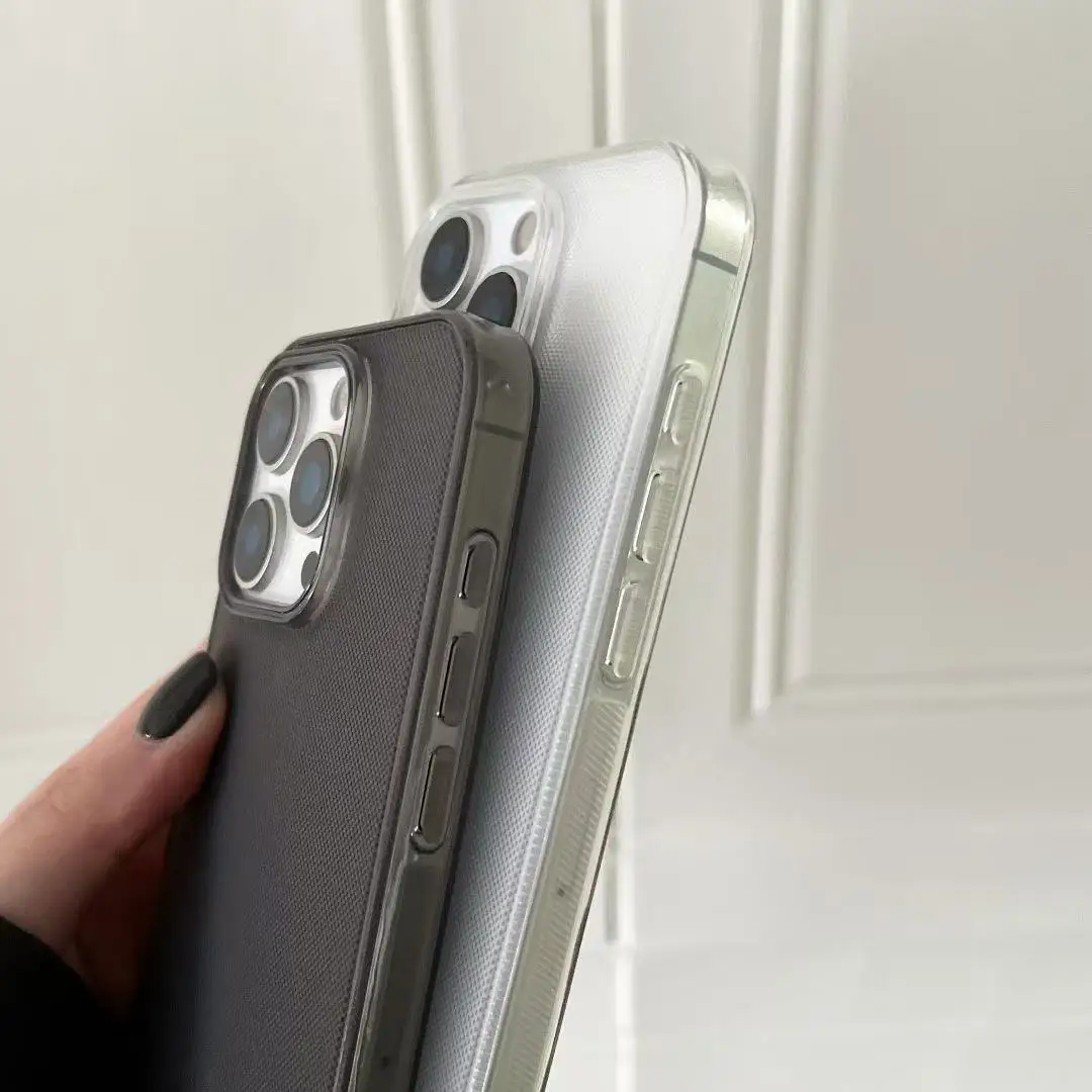 Ultra Thin Slim Hard Matte Clear Candy Phone Case - Transparent Antishock Back Cover