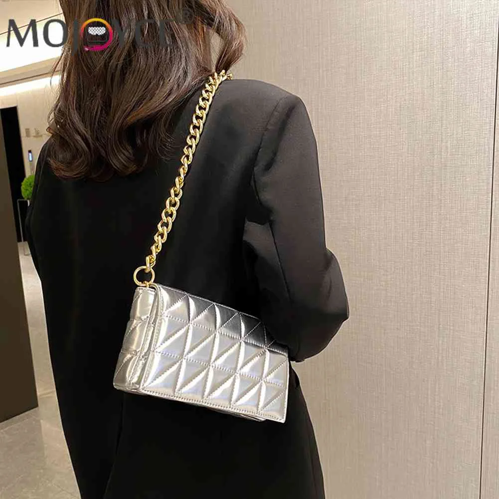 Quilted Female Hand Bag PU Leather Metal Chain Lady Elegant Purse Simple  Vintage Solid Color Exquisite Casual for Weekend Travel - AliExpress