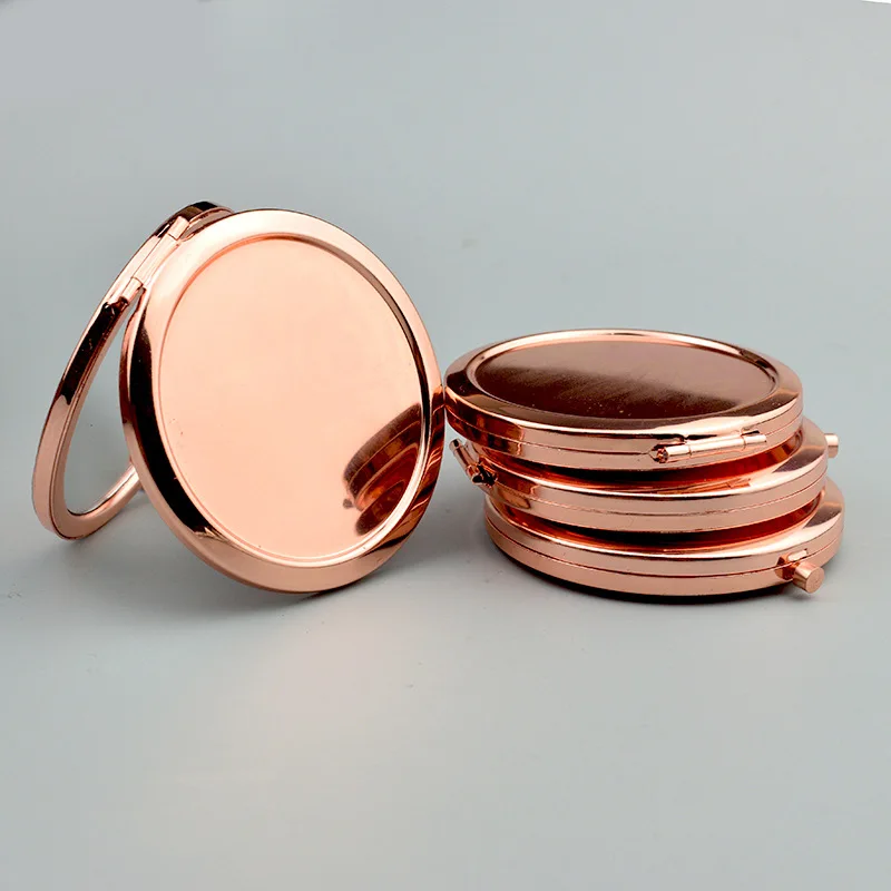 포켓 거울 여행용 화장 거울 깨지지 않는 스테인레스 스틸 울트라 슬림 접이식 휴대용 화장 거울 휴대용 여행용