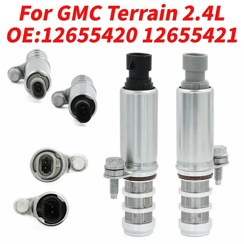 1PairEngineVVTSolenoidCamActuatorforBuickLacrosseVeranoRegal