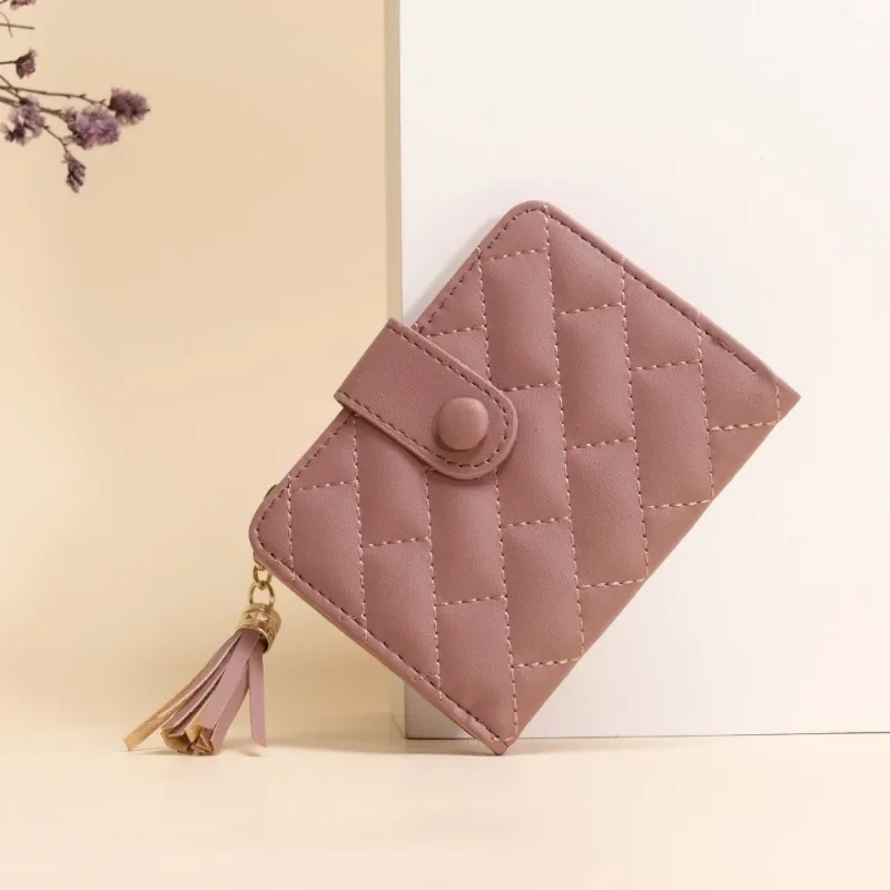 

24/5000 New Lingge Europe and the United States fashion lady small purse female short student Korean version purse woman