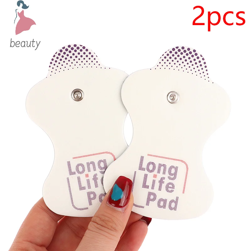 

2PCS Long Life Pad Electrode Massage Pads Cable for Digital Tens Acupuncture Device Body Massager Therapy Machine