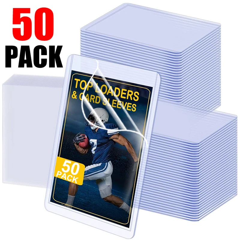 1/25/50Pcs 35PT Clear Toploaders Kpop idol Photocard Sleeve Anti-scratch 3X4" PVC DIY Gaming Trading Card Plastic Collect Holder photo card holder card protector idol card protector
