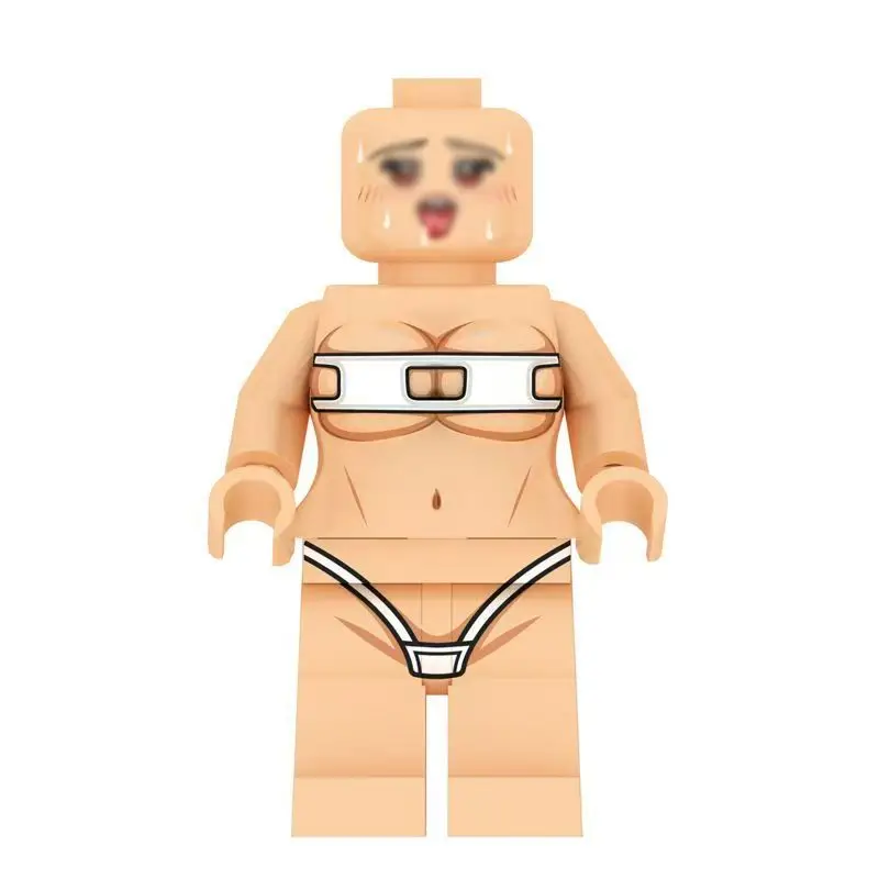 섹시하고 아름다운 소녀 수영복 볼 조인트 조립식 블록 데스크탑 장식품 생일 선물 장난감
