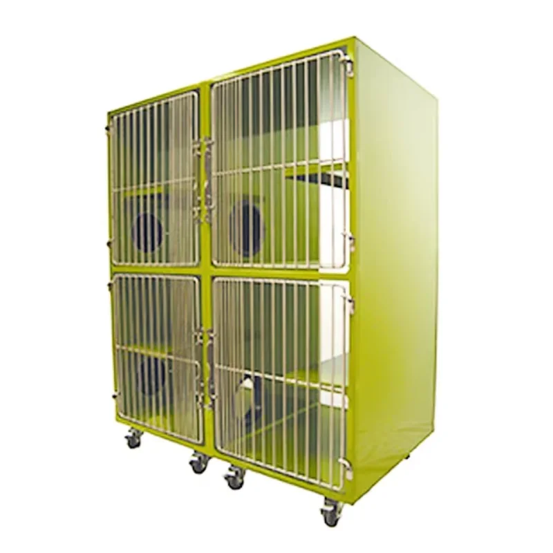 Powder Coated Double Stack Cat Condos/ Powder Coated Animal Suite