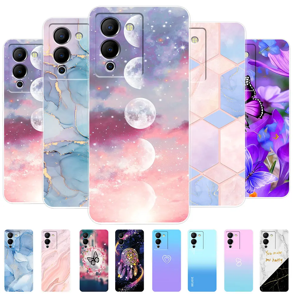 Per Infinix Note 12 Pro 5G Custodia Per Note12 12Pro 5G Nebula Marble Clear Cover Case Per Infinix Note 12 5G Custodia Paraurti In Silicone