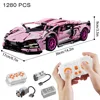 Riceblock Technical 1:14 Racing Sport Car Model Building Blocks Bricks MOC City Vehicle Supercar Adult Toy For Boy Children Gift 2
