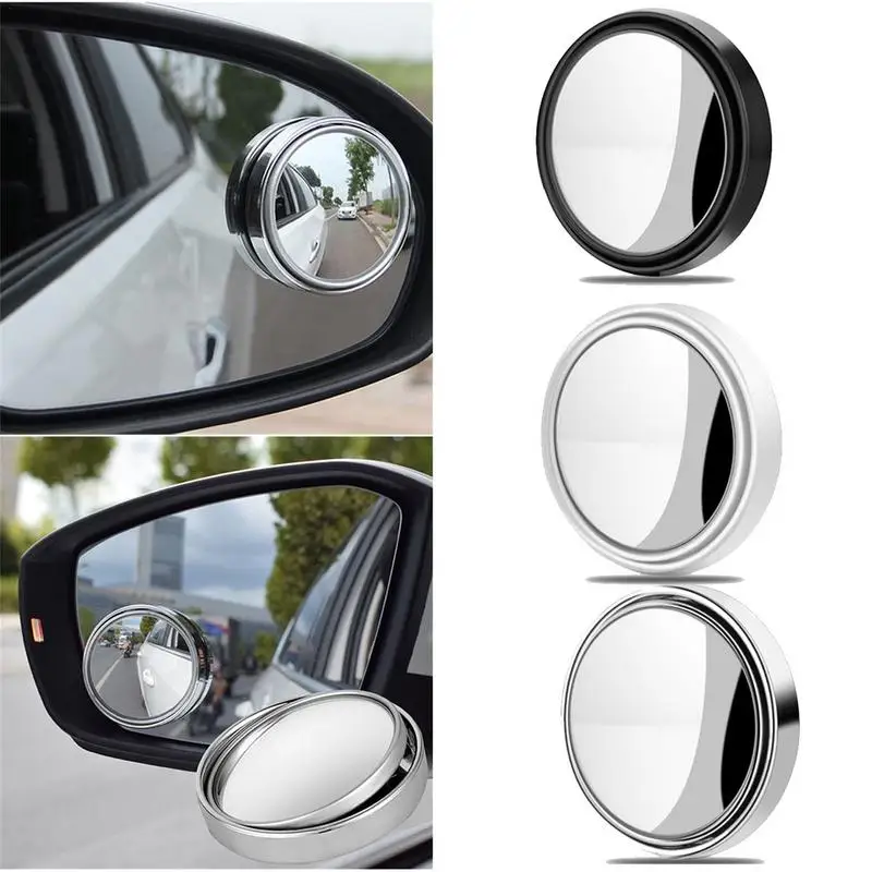 

Car Frame Less Blind Spot Mirrors 360 Degree Convex Mirror Wide Angle Auxiliary Parking Rearview Mirror Auto Exterior Items