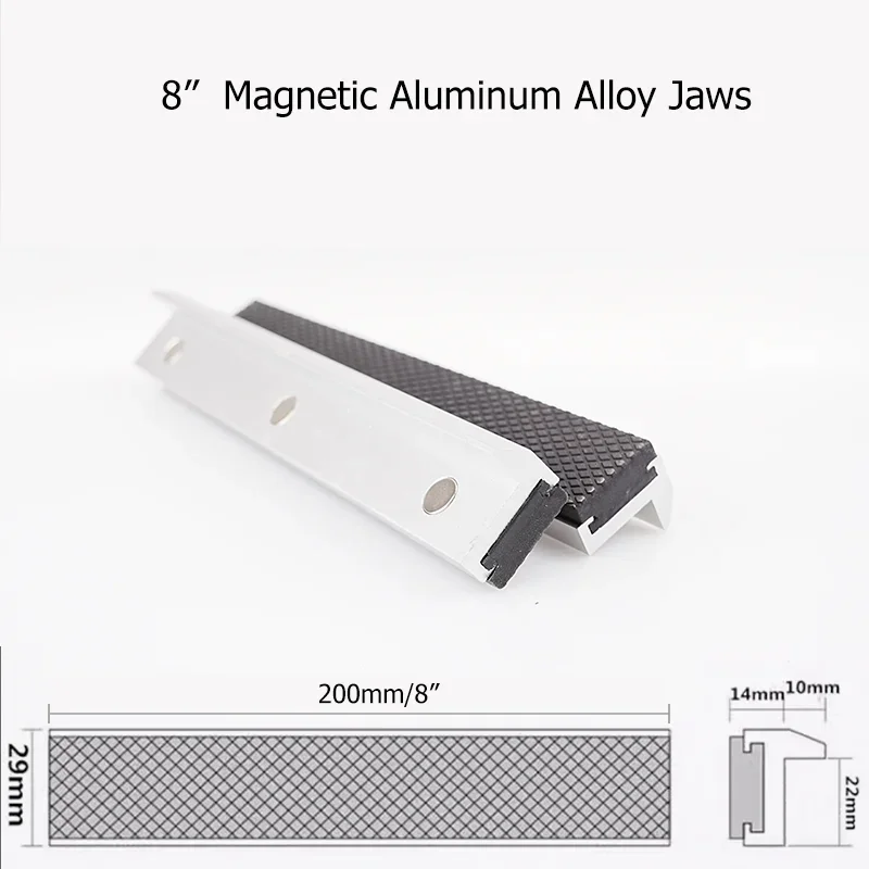 Vise Magnetic Protective Cover 2.5-8'' Jaws Protect Cover Aluminium Alloy Rubber Hand Tools Bench Vise Protector Accessories