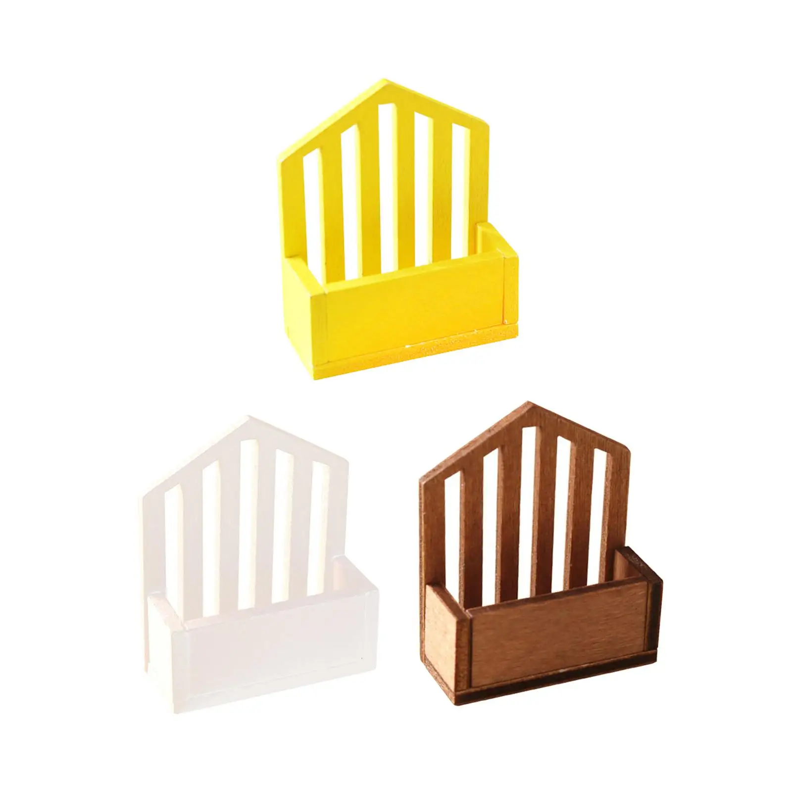 

1:12 Mini Wooden Storage Basket Model Accessories Home Decor Ornaments Life Scene Pretend Play Doll Accessories Decoration