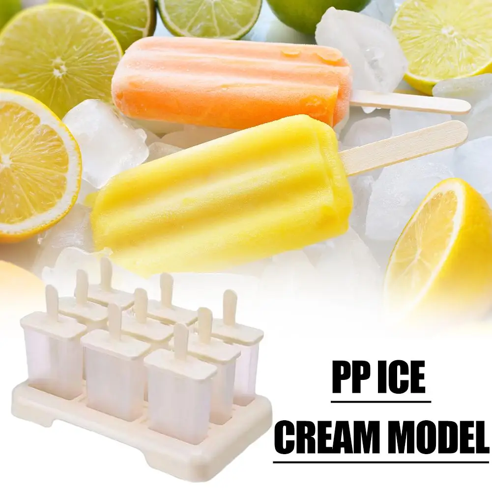PP Plastic Ice Cream Molds Beige Color DIY Kitchen Tool