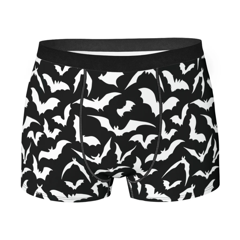 

Halloween Bats Men Boxer Briefs Underpants The Bats Animals Highly Breathable High Quality Sexy Shorts Gift Idea