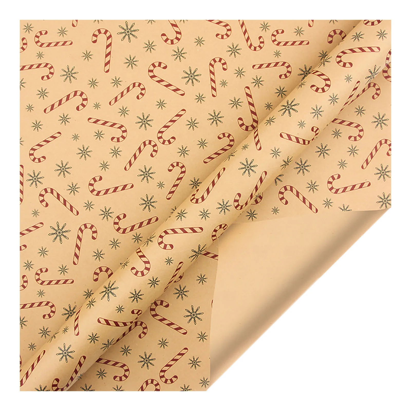 1PCs ( 70cmX50cm, 4.11 Square Feet)Single-sided Christmas Wrapping Paper,  Classic Santa And Other Music Wrapping