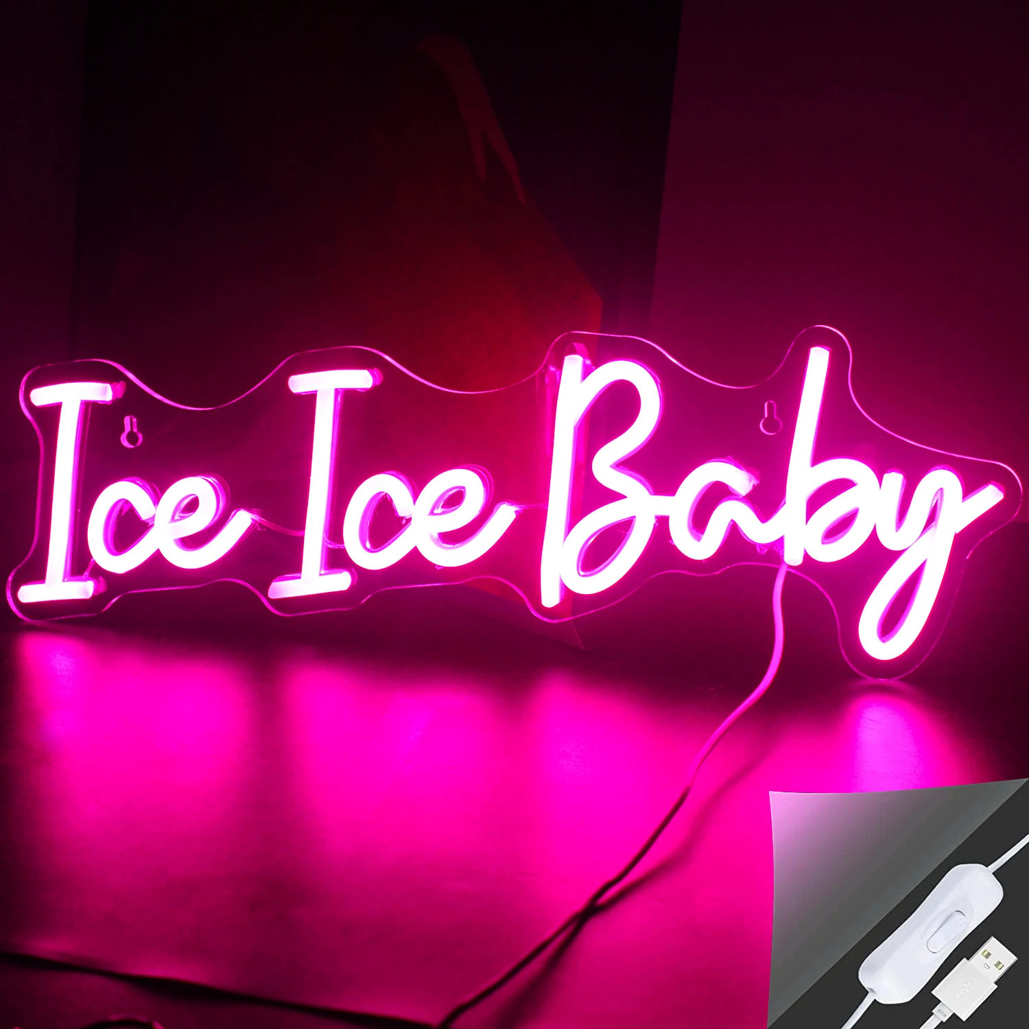 

Неоновая вывеска Ice Baby для украшения детского душа, декор для комнаты, искусственные неоновые огни для дня рождения, фоновая декорация для гостиной, Рождества