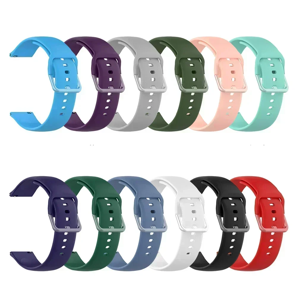 Sports Watch Strap - Soft Silicone Bracelet Accessories (20mm & 22mm)