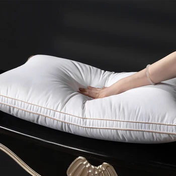 Cuscino in piuma d'oca 50x70 cm da 50 a 70 cm Riempimento al 95% cotone Pima 1200TC - Cuscino in piuma di lusso per letto 1