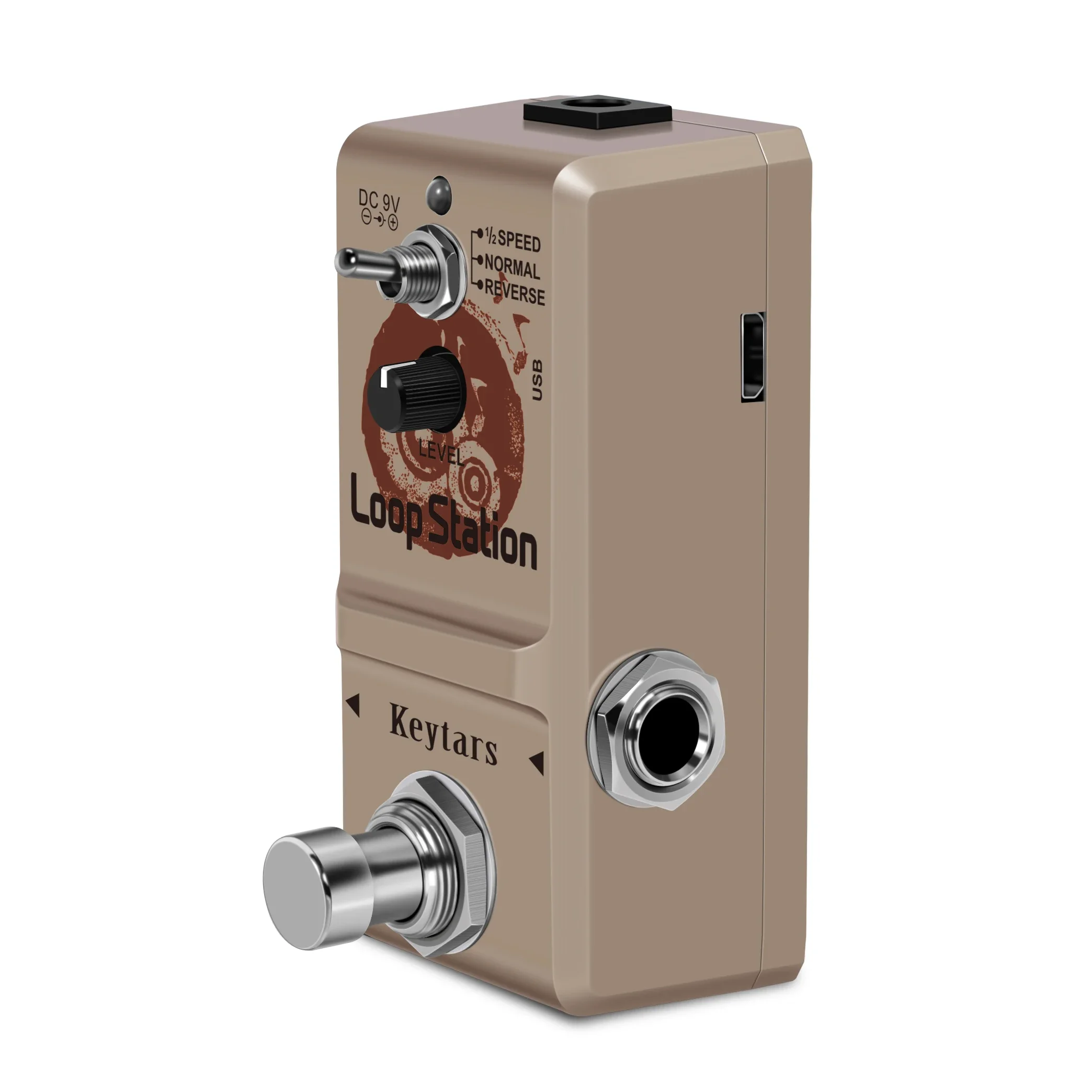 Enhanced Loop Station Pedal with Unlimited Overdubs and True Bypass