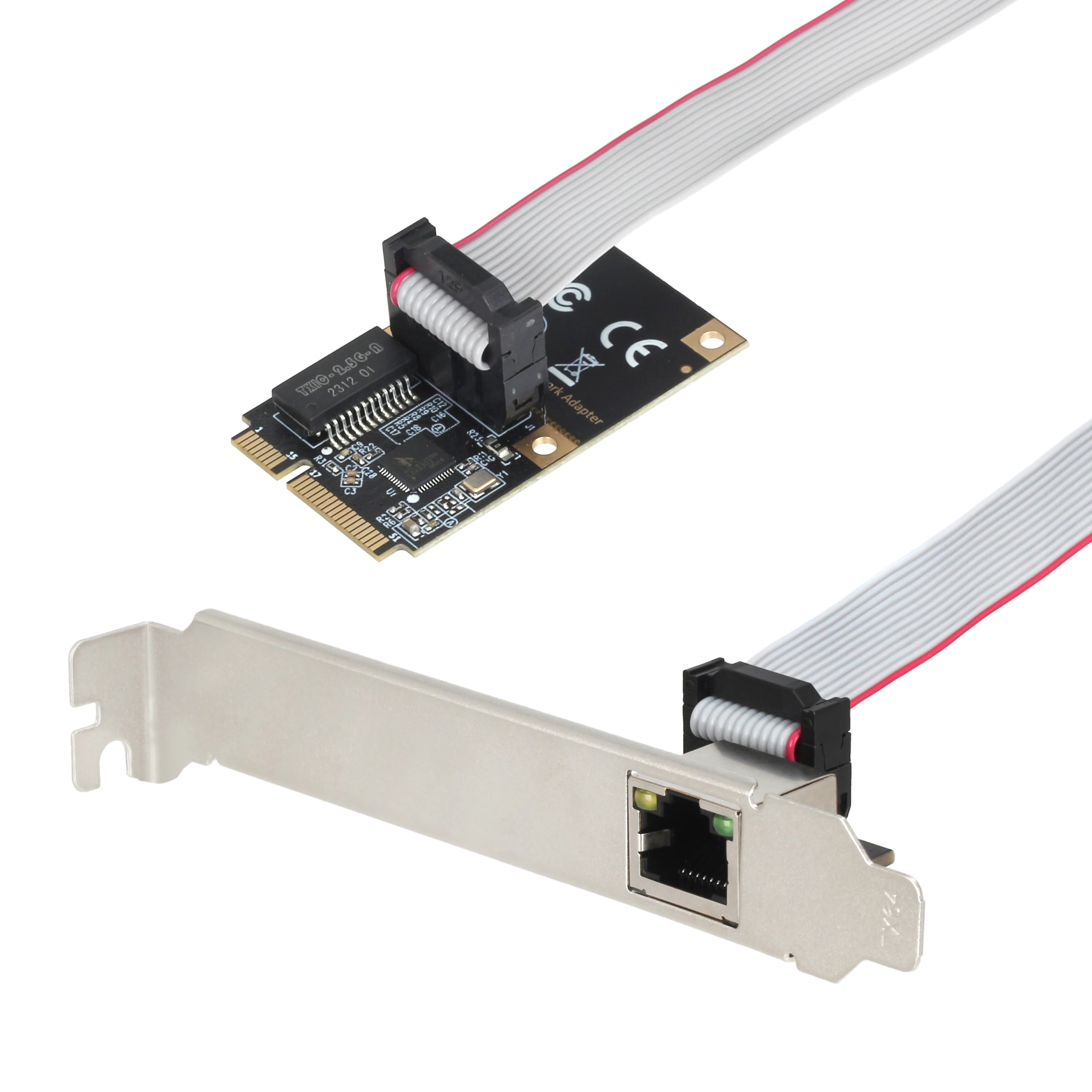 Realtek RTL8125BG 칩 2.5G/1G 미니 PCI 익스프레스 LAN 카드 미니 PCIE - RJ45 COM 포트