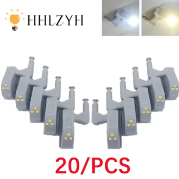 HHLZYH 범용 야간 램프, LED 내부 힌지 램프, 캐비닛 유도 조명, 옷장 찬장 센서 조명, 침실 주방 옷장