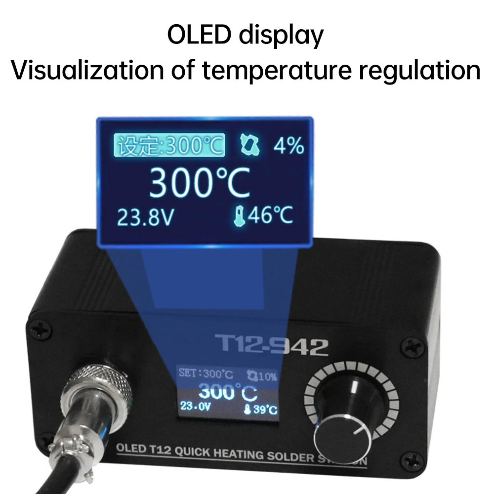 Stazione di saldatura digitale Mini OLED T12-942 Maniglia