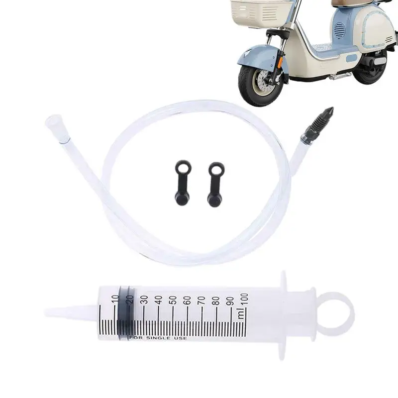 

Bike Brake Bleed Kit Mountain Brake Caliper Bleeder Oil Fluid Discharge Bleed Tool Universal E-scooter Oil Fluid Extractor