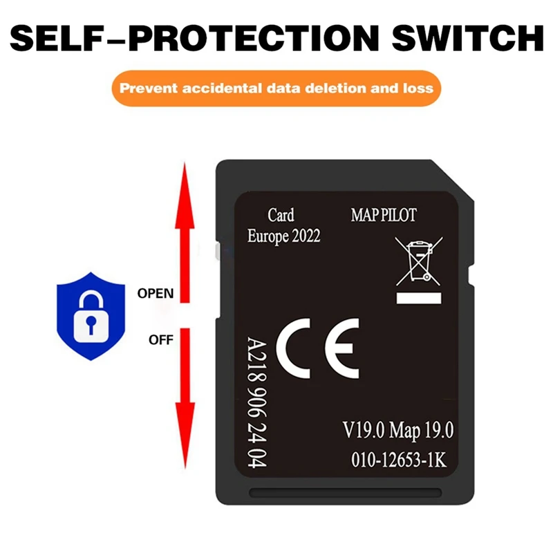 A218 V19 Navigation Card for Mercedes-Benz CLA-CLASS From 2014- Europe Map / A218 906 2404 Map Card navigation map card