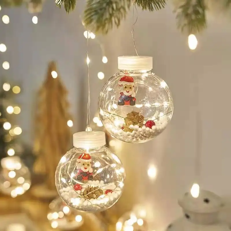 

Xmas Tree Garland on The House Garden Christmas Decorations Ornaments LED Festoon Wish Ball Fairy Curtain Light String EU Plug