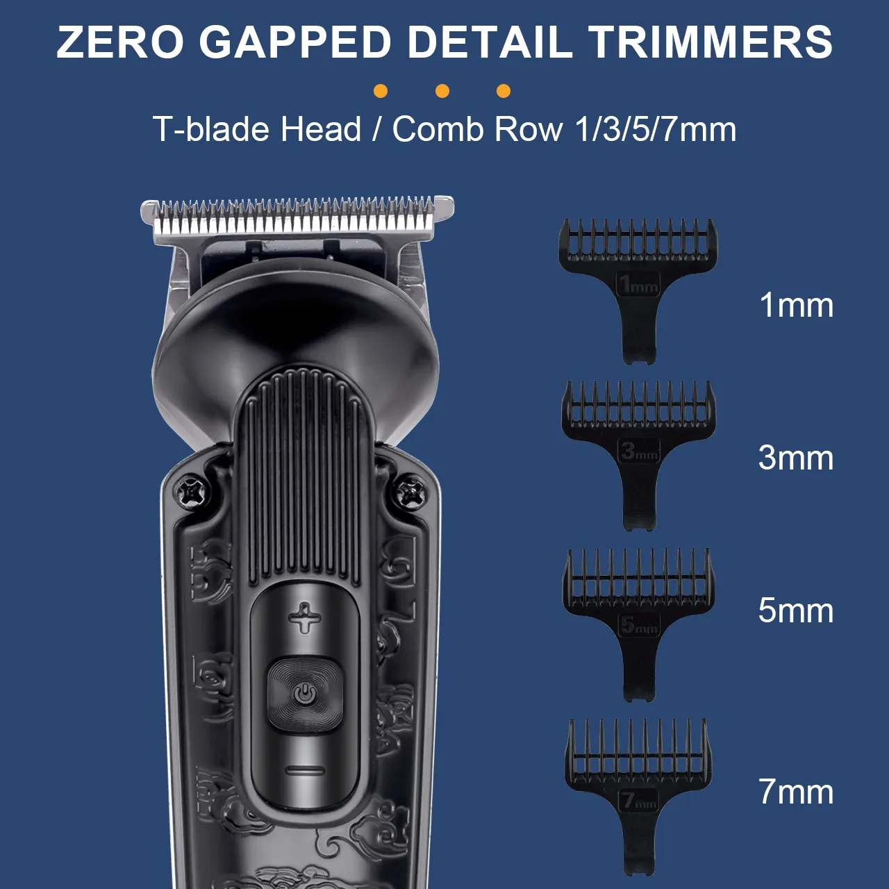 Hatteker プロフェッショナルひげヘアトリマー調整可能なフェイシャル