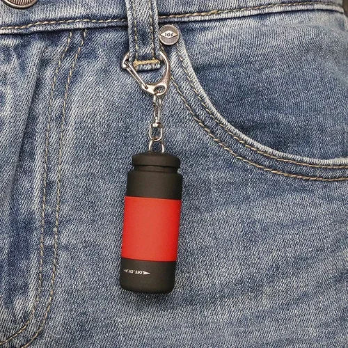 휴대용 USB 충전식 포켓 LED 미니 토치 라이트, 키체인 토치 램프 랜턴, 야외 하이킹 캠핑 조명 4