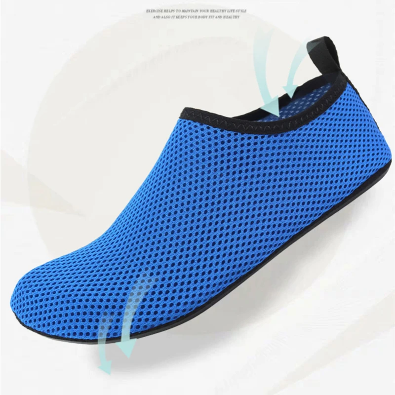 Quick-Drying Unisex Outdoor Beach Sandals Soft Flats Barefoot Non-Slip Shoes Slippers Summer Swimming Water Breathable Shoes