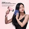 Portable USB Rechargeable Wireless Hair Dryer For Children's Dormitories Outdoor Travel With Strong Wind Powerful Blue Light 3