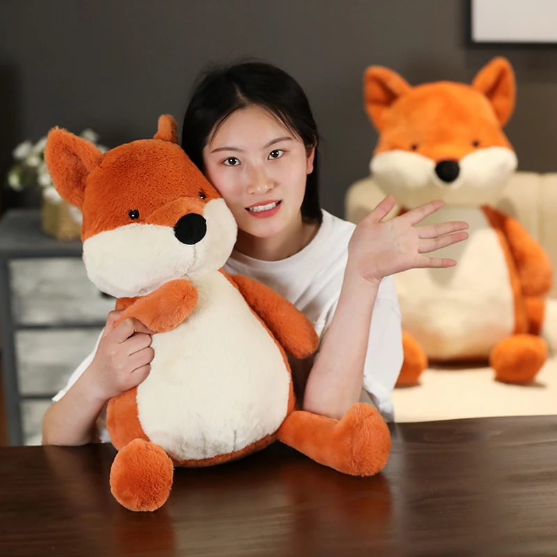 Huggable Kawaii Fox Doll Stuffed Appease Animal Plush Toys For Children Girl Boy Kids Cute Gift Soft Cartoon Christmas Presents